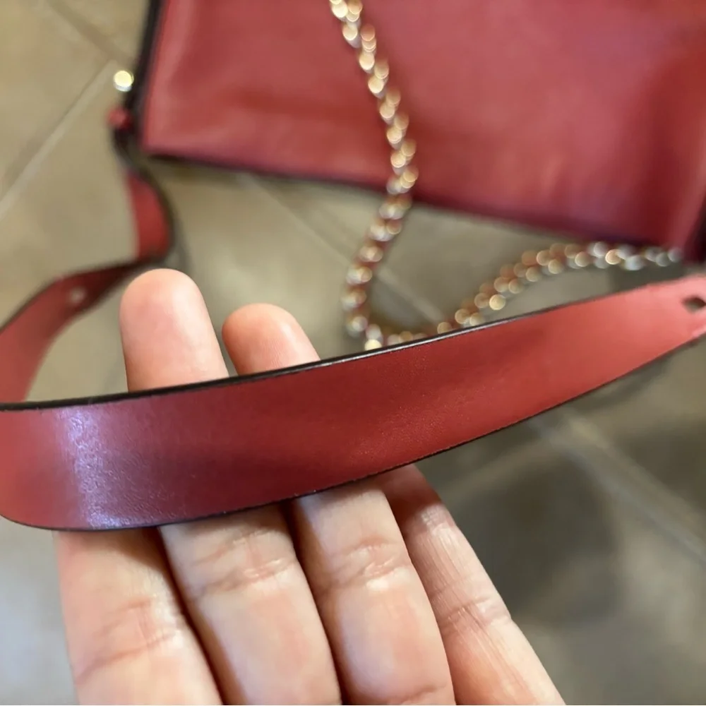 Elegant Micheal kors Reese pink Leather Shoulder Bag - Picture 5 of 9